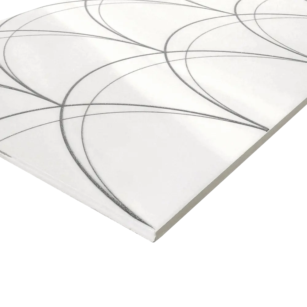 Декор настенный Miracle Scale 24.9x50 см глянцевый цвет белый Santreyd STLM-2101060 - Вид №2