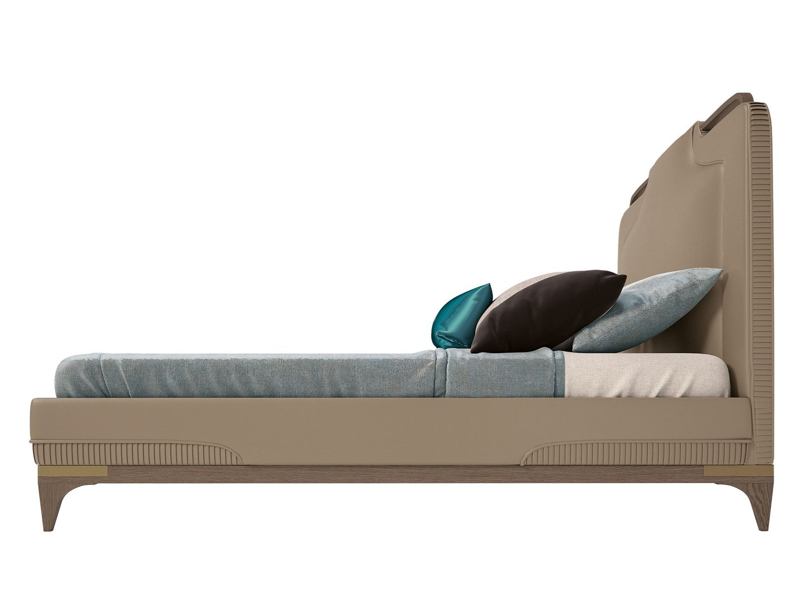 Двуспальная кровать с мягким изголовьем A.R. Arredamenti ARCH-00012032