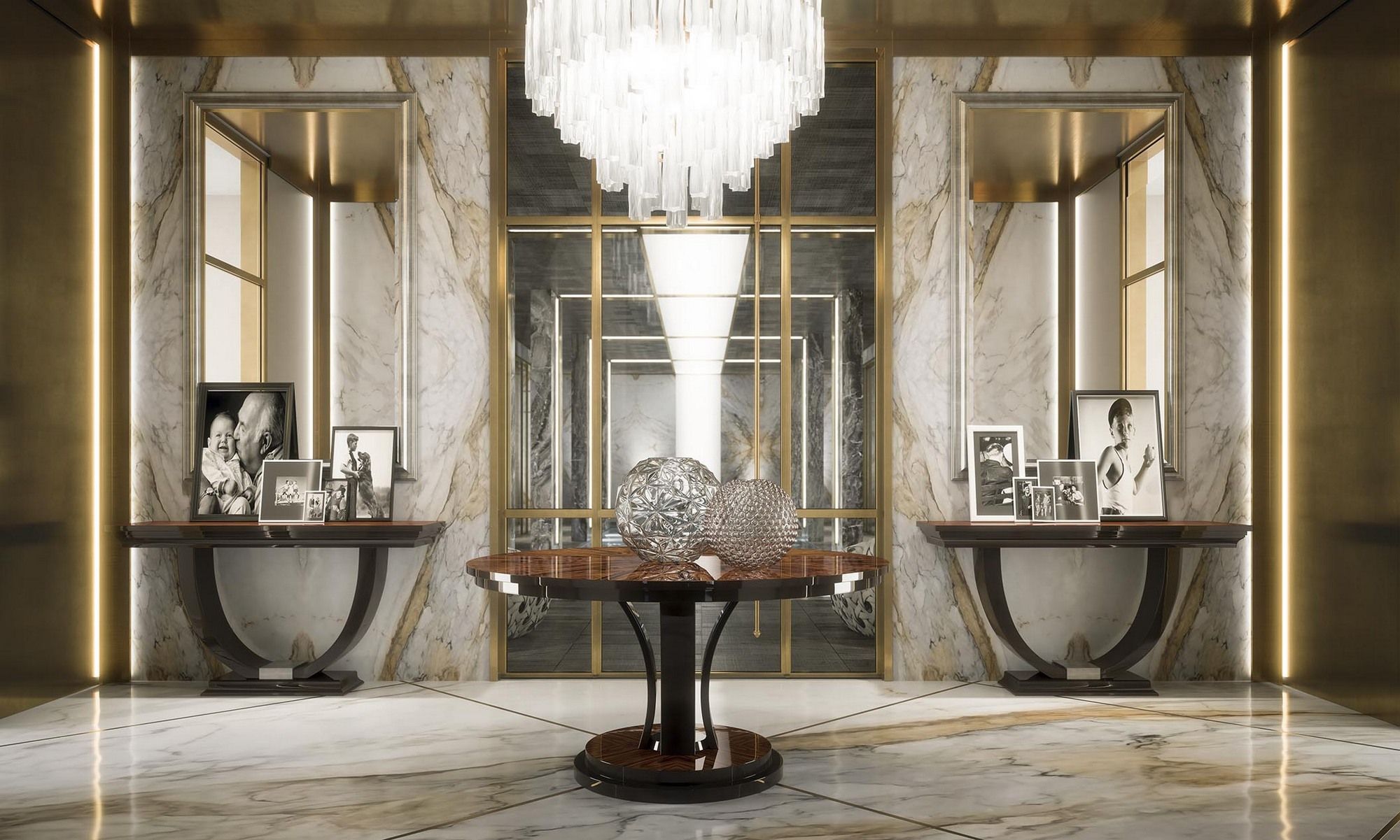 Круглый стол из шпона GUERRA VANNI Оскар ARCH-00023501 - Вид №2