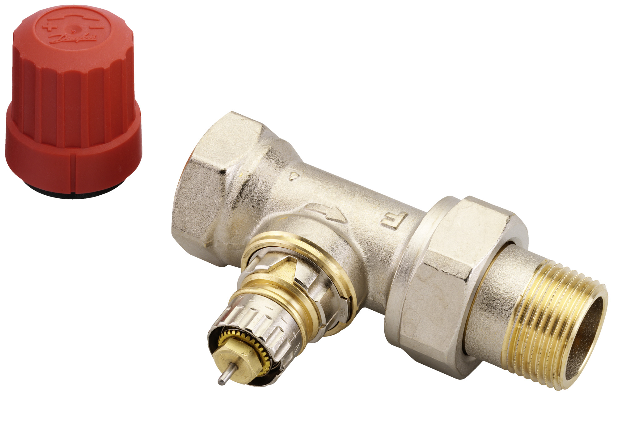 Danfoss Клапан RTR-N/RA-N для двухтрубной системы отопления RTR-N 15 Кл. т-рег. Угл. трехос, лев. 013G7022  - Вид №4