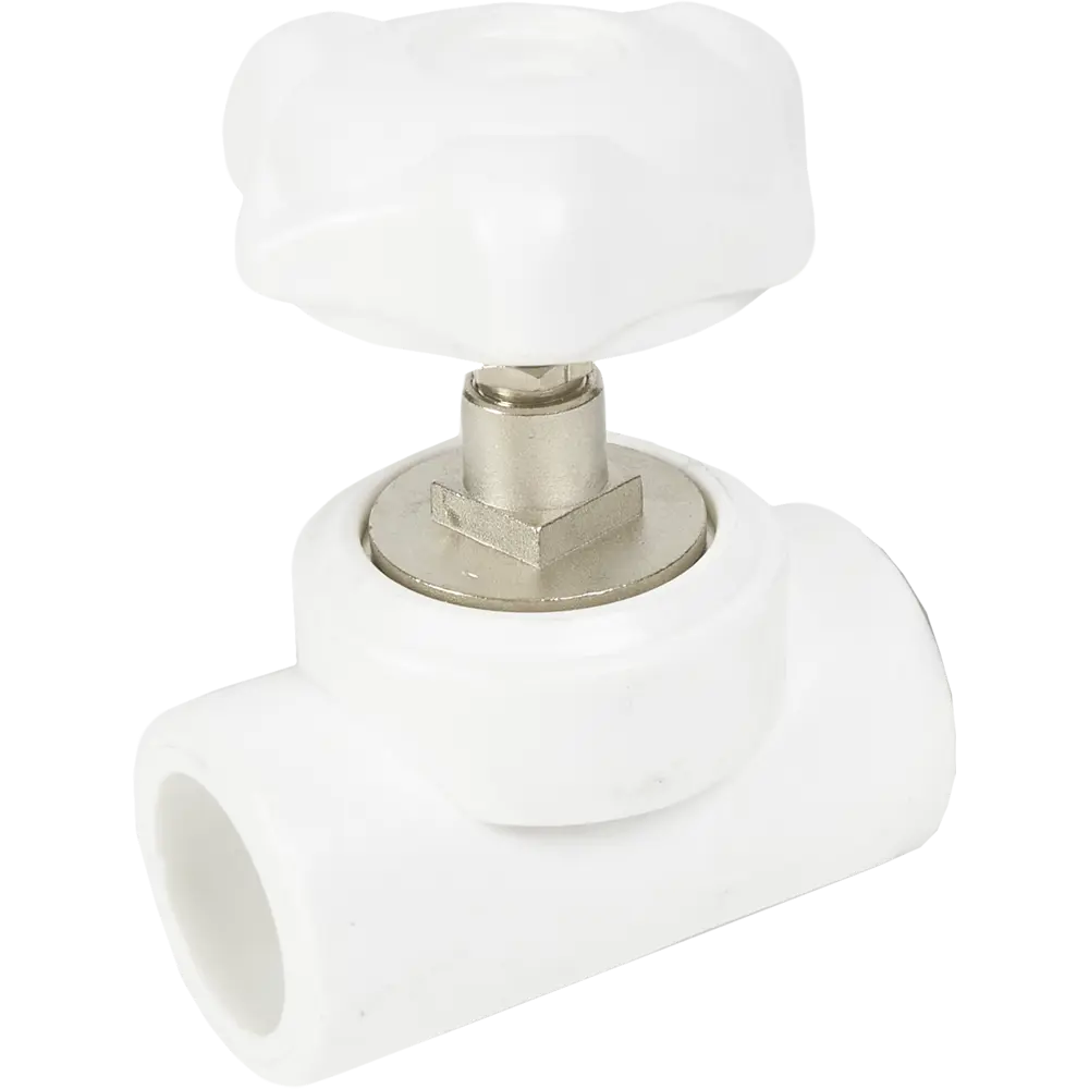 Вентиль запорный РВК PN25 32x32 мм ручка барашек полипропилен STLM-2203091