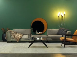 Borzalino Модульный диван из кожи и ткани