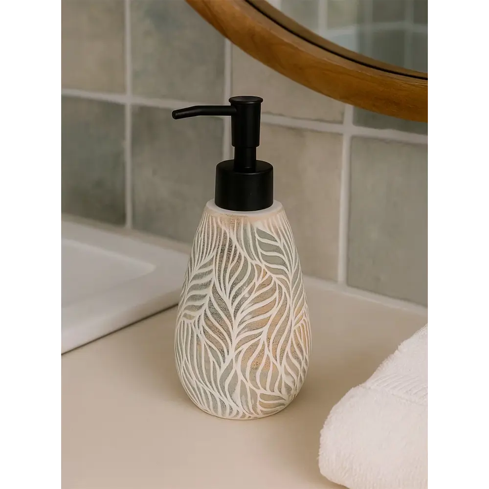 Дозатор для мыла форест керамика бежевый Santreyd STLM-2067090 - Вид №2