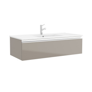 26607 SALGAR Мебель для умывальника SPIRIT 1000 1 металлический ящик GLOSS TAUPE 997 x 270 x 450 мм Глянцево-серо-коричневый