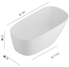 INBANI Ванна с твердой поверхностью Forma sun-id-1508733 - Вид №4