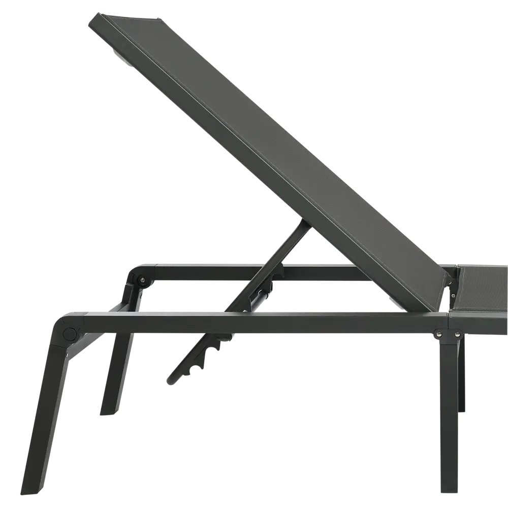 Шезлонг BEGINIA Kreo 191x60x30.5 см алюминий серый STLM-2079858 - Вид №11