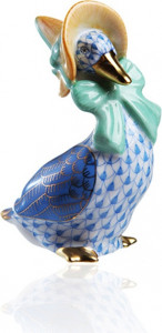 10611078 Herend Фигурка 7,5см "Матушка гусыня" Фарфор