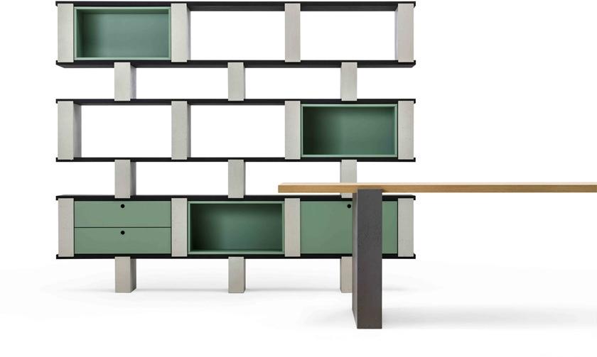 Cimento Открытый книжный шкаф из cimento® Accademia sun-id-1492012 - Вид №3