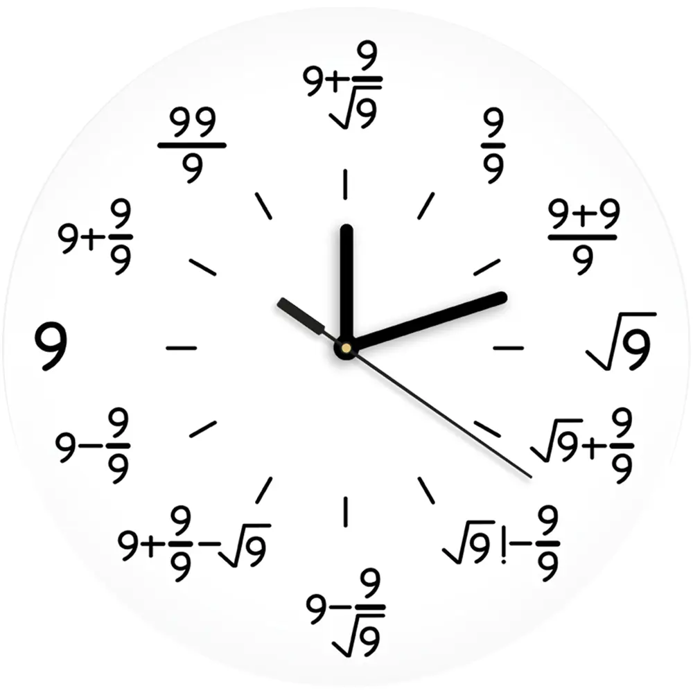 Настенные часы Одержимость математикой 30x30 см Santreyd hi-tech STLM-2137643