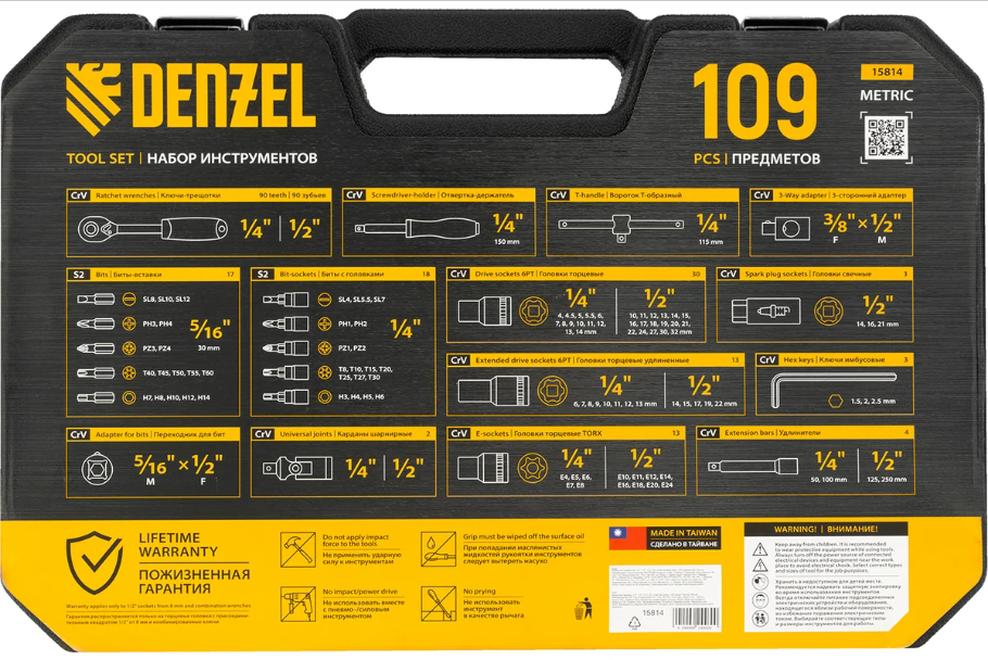 Набор инструментов Denzel 15814 5637115 STDN-0108489 - Вид №9