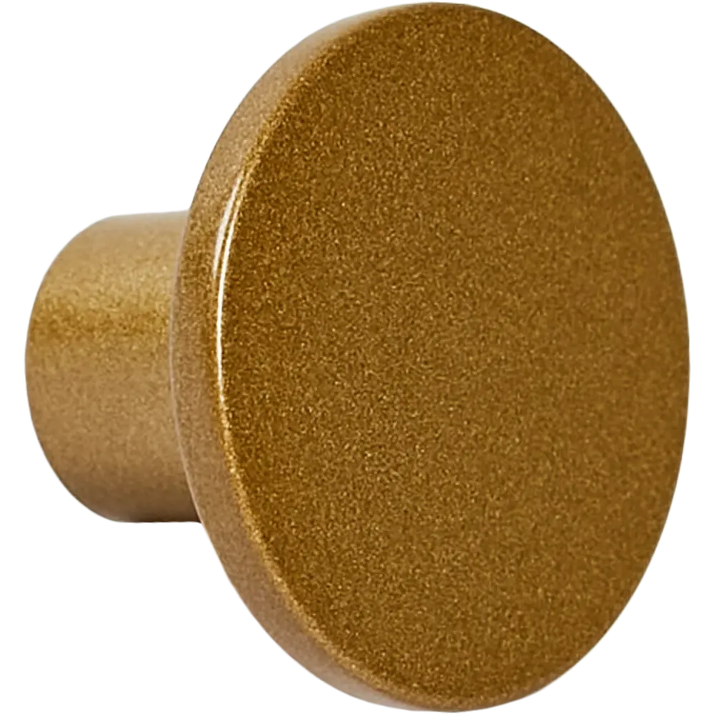 Мебельная ручка-кнопка KONSENSA Аян 28 мм матовая золотая STLM-2084081