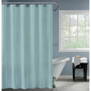 Штора для душа Swensa Istra бирюзовая 180x180 см с водоотталкивающей пропиткой 89399575