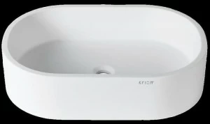 B414 60x40 on top Накладная раковина на столешницу  овальная KRION 3-WAY