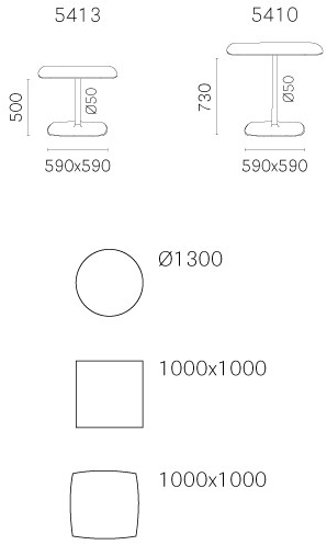 Pedrali Круглый стол sun-id-1397965 - Вид №4