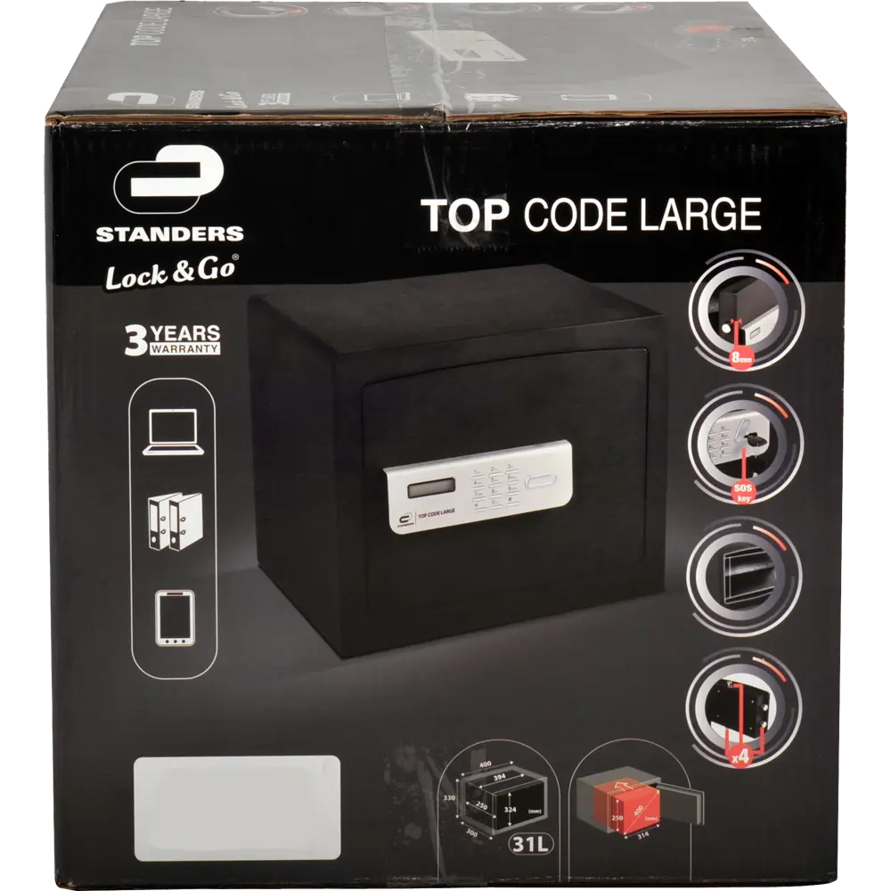Сейф мебельный Standers N3, электронный замок, 31 л STLM-2173878 - Вид №8