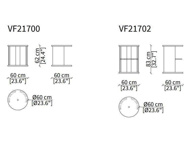 Деревянная вращающаяся Книжная полка Vittoria Frigerio ROMA ARCH-00066822 - Вид №5