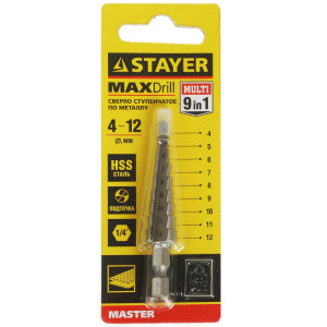 Сверло ступенчатое STAYER 29660-4-12-9 5062152