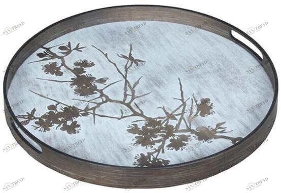 Ethnicraft Круглый деревянный поднос Classic 20335