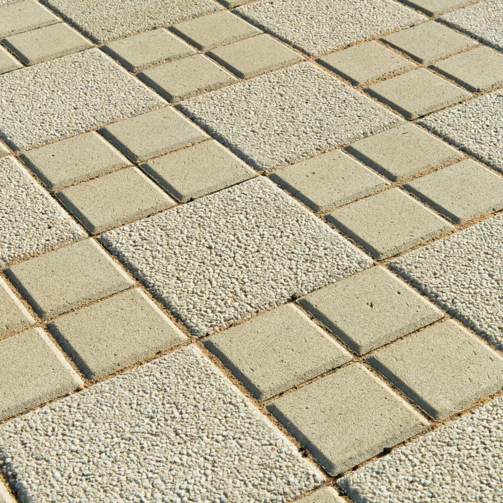 Плитка тротуарная двухслойная Braer Лувр 100x100x60 мм цвет песочный Santreyd STLM-2121126 - Вид №2