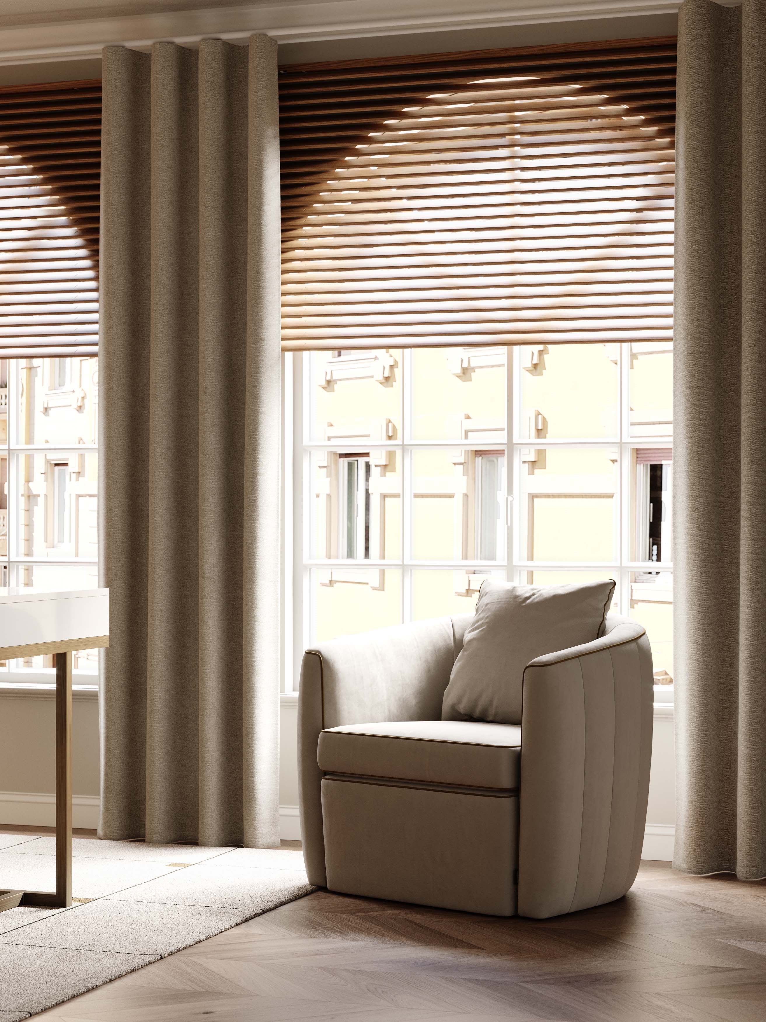 Бархатное кресло с подлокотниками Stylish Club Fortune ARCH-00031938 - Вид №7