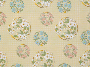 Жаккардовая ткань с цветочным рисунком