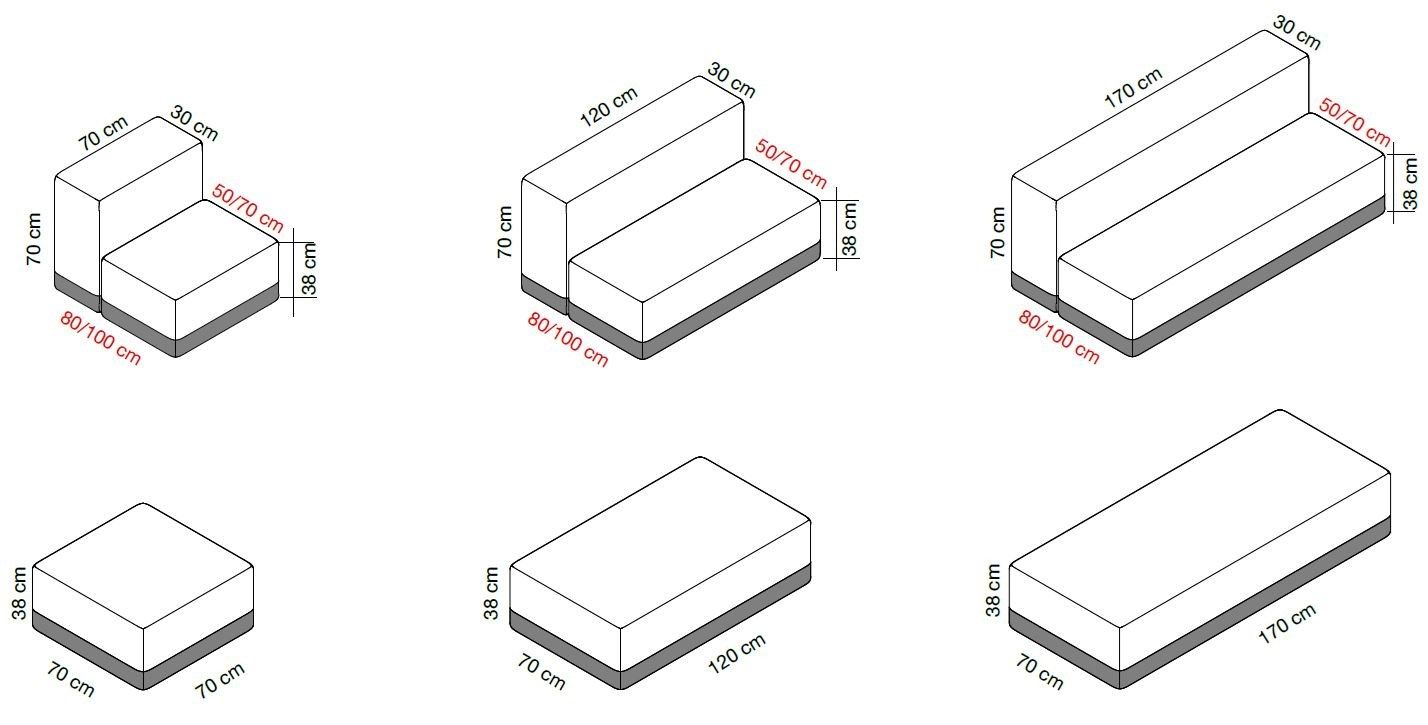 Ткань диван Caimi Brevetti VOLUMI ARCH-00039573 - Вид №8