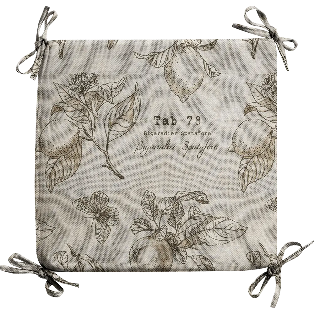 Галета на табурет "Лимоны" 35х35 см LINEN WAY STLM-2110276