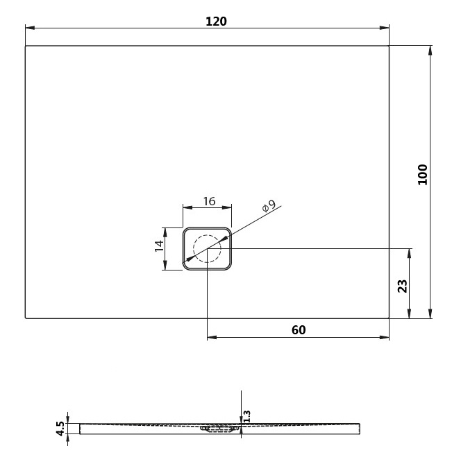 DC360050000000S Поддон Riho Basel Santreyd - Вид №1
