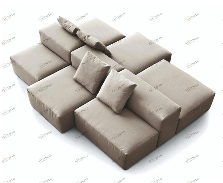 La Cividina Секционный модульный диван в ткани по контракту Takimi sun-id-1376533