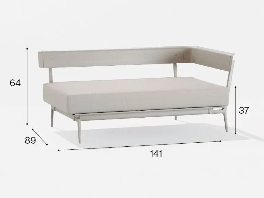 2-местный тканевый садовый диван с подлокотниками FAST Aikana ARCH-00070784 - Вид №4