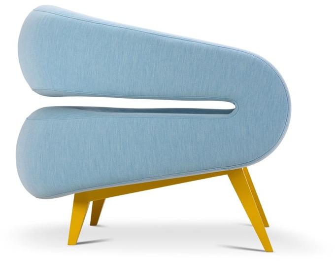 Adrenalina Кресло с обивкой из ткани с подлокотниками Roche sun-id-1507468 - Вид №2