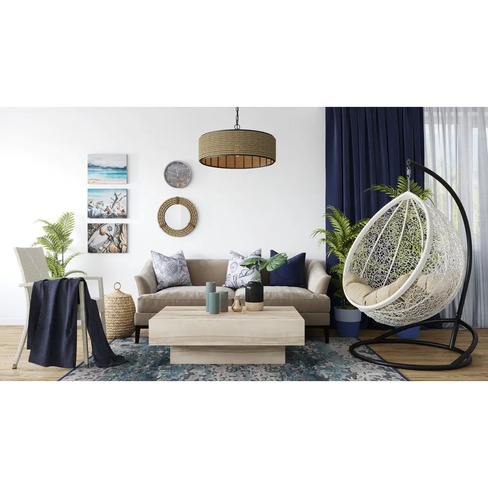 Штора на ленте «Ультрамарин» 145х260 см цвет синий ВАСИЛИСА STLM-2191414 - Вид №6