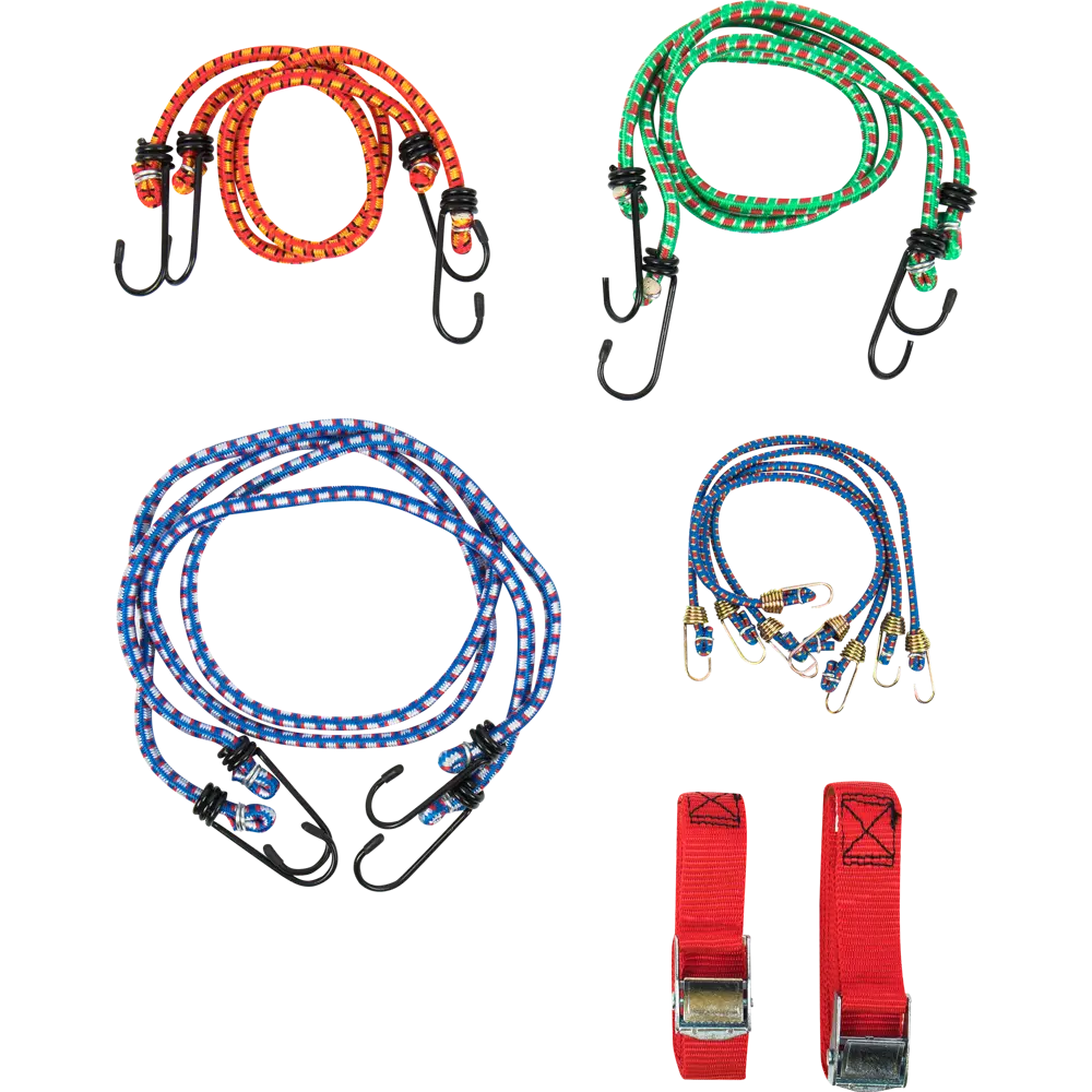 Набор стяжек для крепления груза каучук 0.25-2.5 м 12 шт Santreyd STLM-2027307