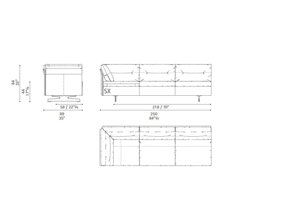 Диван с журнальной стойкой Poltrona Frau коллекция-диваны и кресла ARCH-00101037 - Вид №33