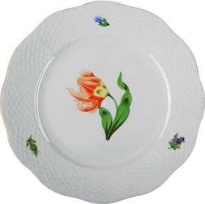 53506 Herend Тарелка десертная 16,5см "Китти" (оранжевая) Фарфор