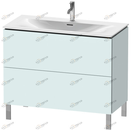 LC659800909 L-Cube Тумбочка напольная Светло-голубой матовый декор Duravit
