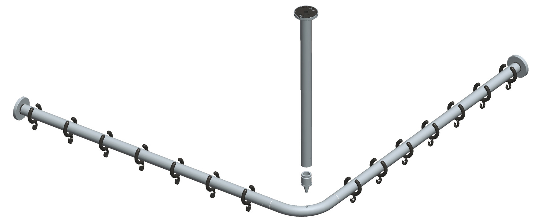 14936010800 Набор штанг для душевых занавесок KEUCO Plan