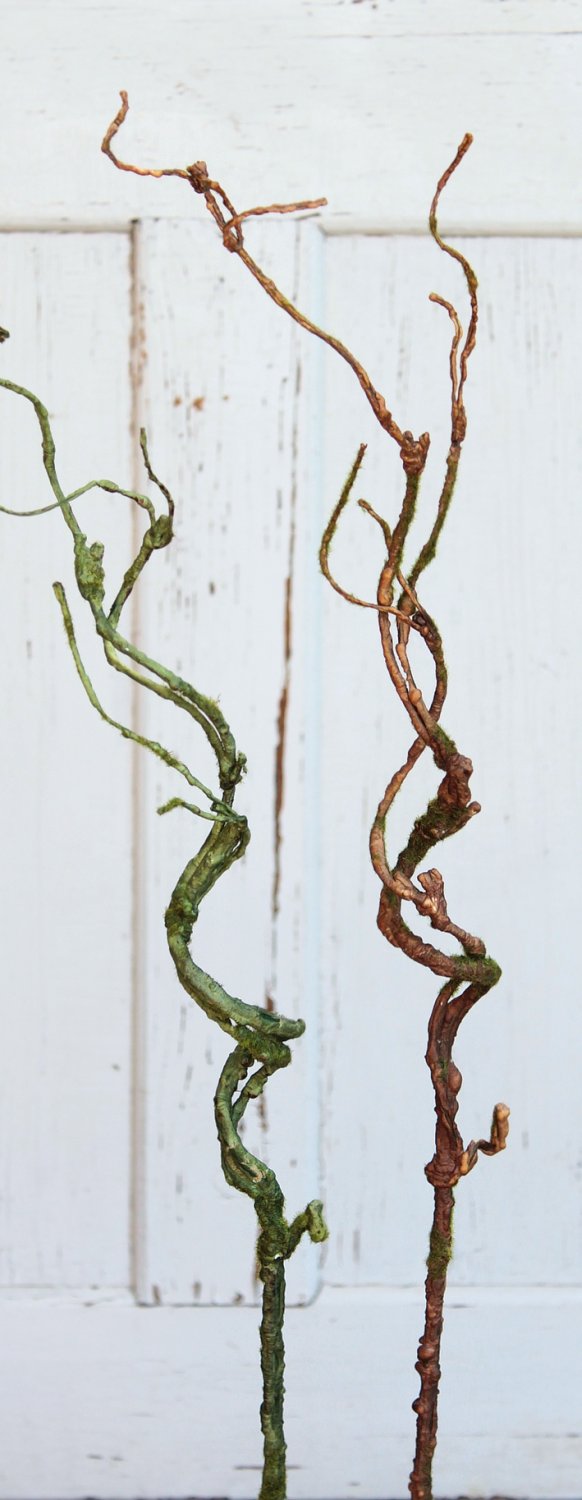 3398 883 a3 Веточка декоративная искусственная 'curly', 76 см, зеленая H-andreas  - Вид №3