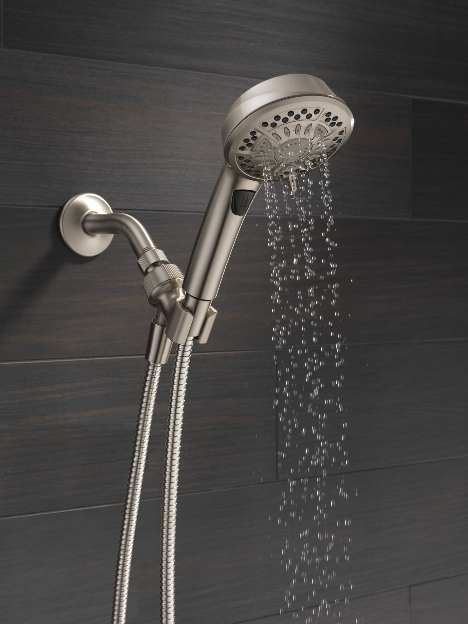 75601SN 7 Настройка ручного душа Delta Faucet Universal Showering Матовый никель Spotshield  - Вид №9