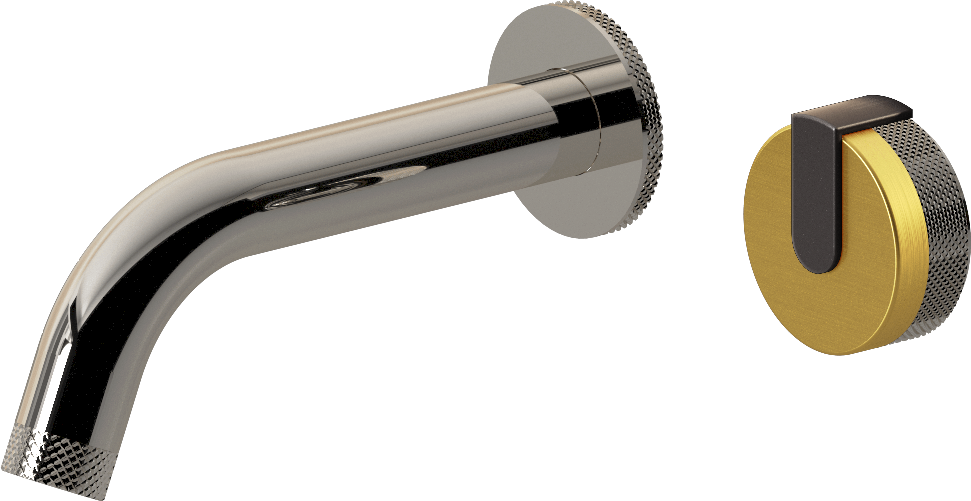 E-11535-R1BAU-L1GM-PN Настенный прогрессивный смеситель скрытого монтажа для раковины GRAFF MOD+