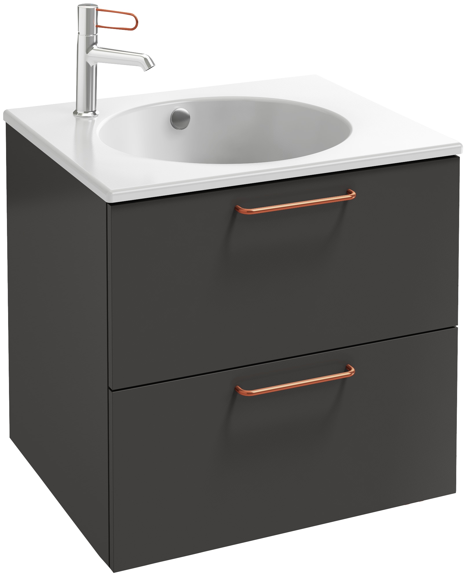 EB2520-R7-NR4 Тумба под столешницу 60 см, 2 ящика, бронзовая ручка JACOB DELAFON ODÉON RIVE GAUCHE ODEON RIVE GAUCHE