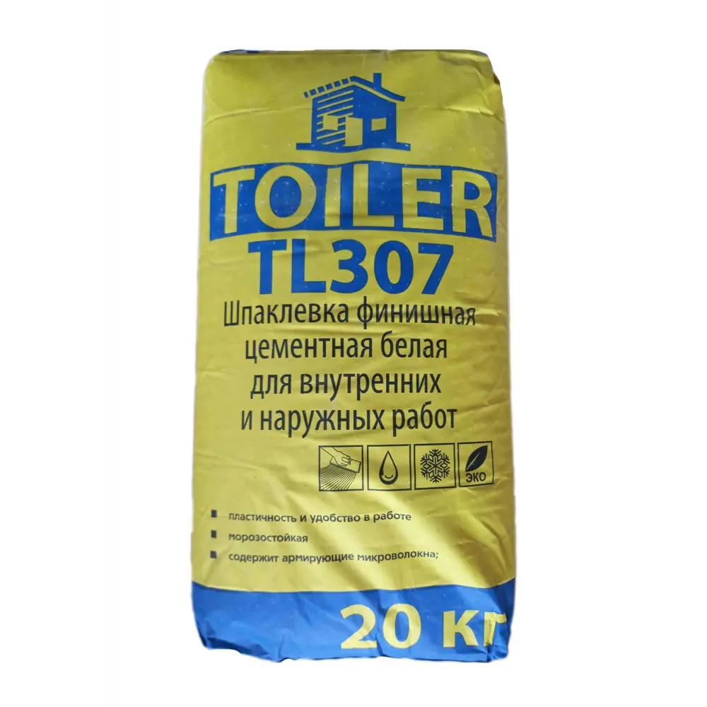 Шпаклевка финишная цементная Toiler TL307 20 кг STLM-2111525