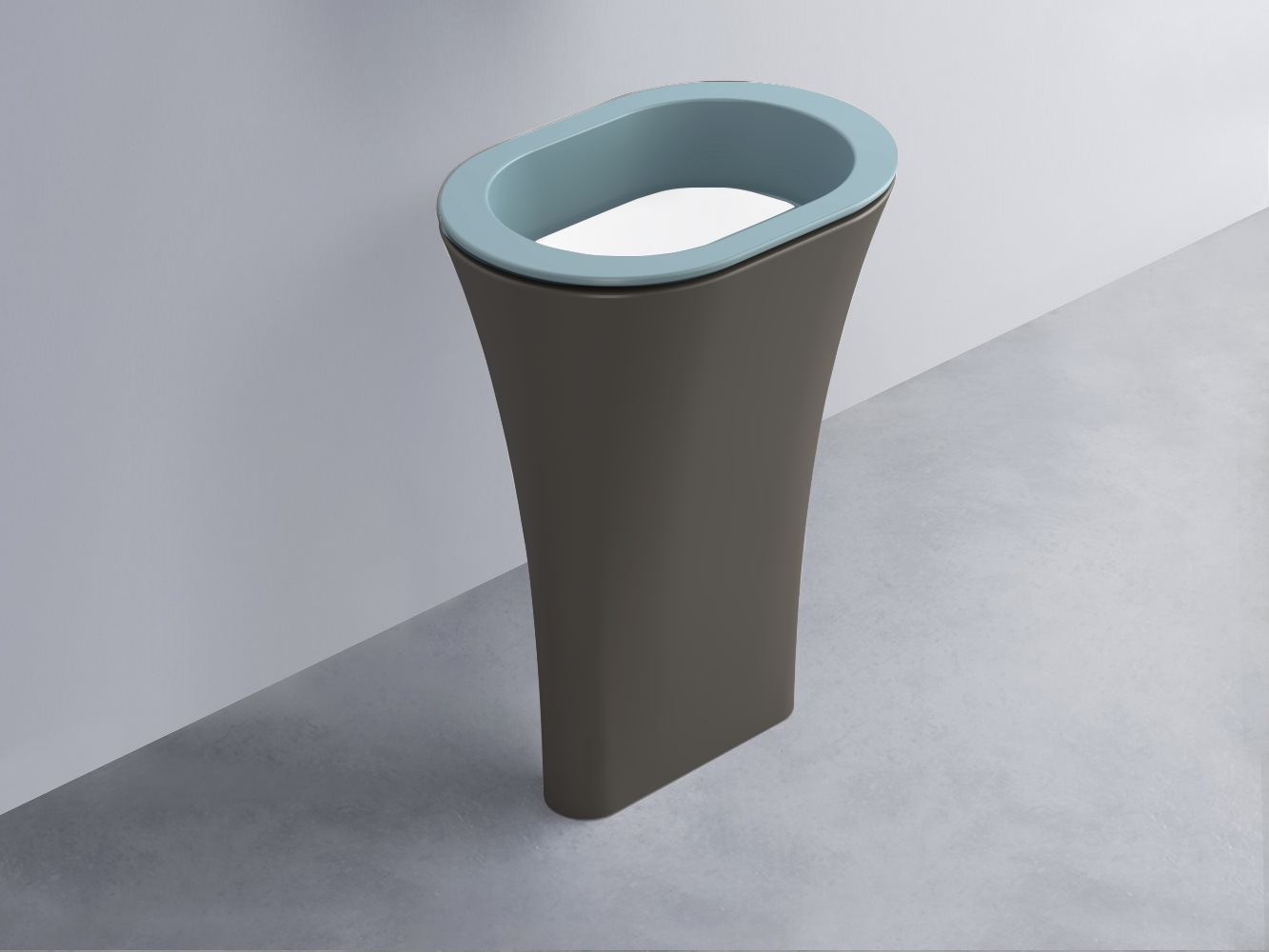 AMLA65-PL+AMPILO-BL+AMCOLO-FN Раковина Amedeo Ovale отдельностоящая cielo Enjoy + Amedeo Ceramica Cielo