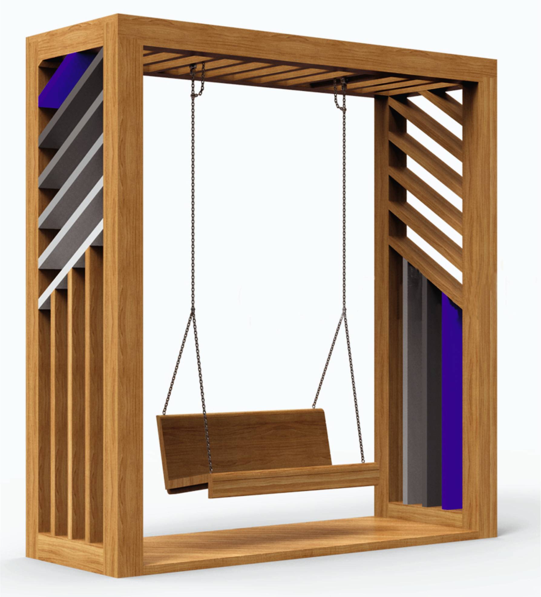 14463 ПРАГА Modern 01, качели парковые уличные LAB.Space 