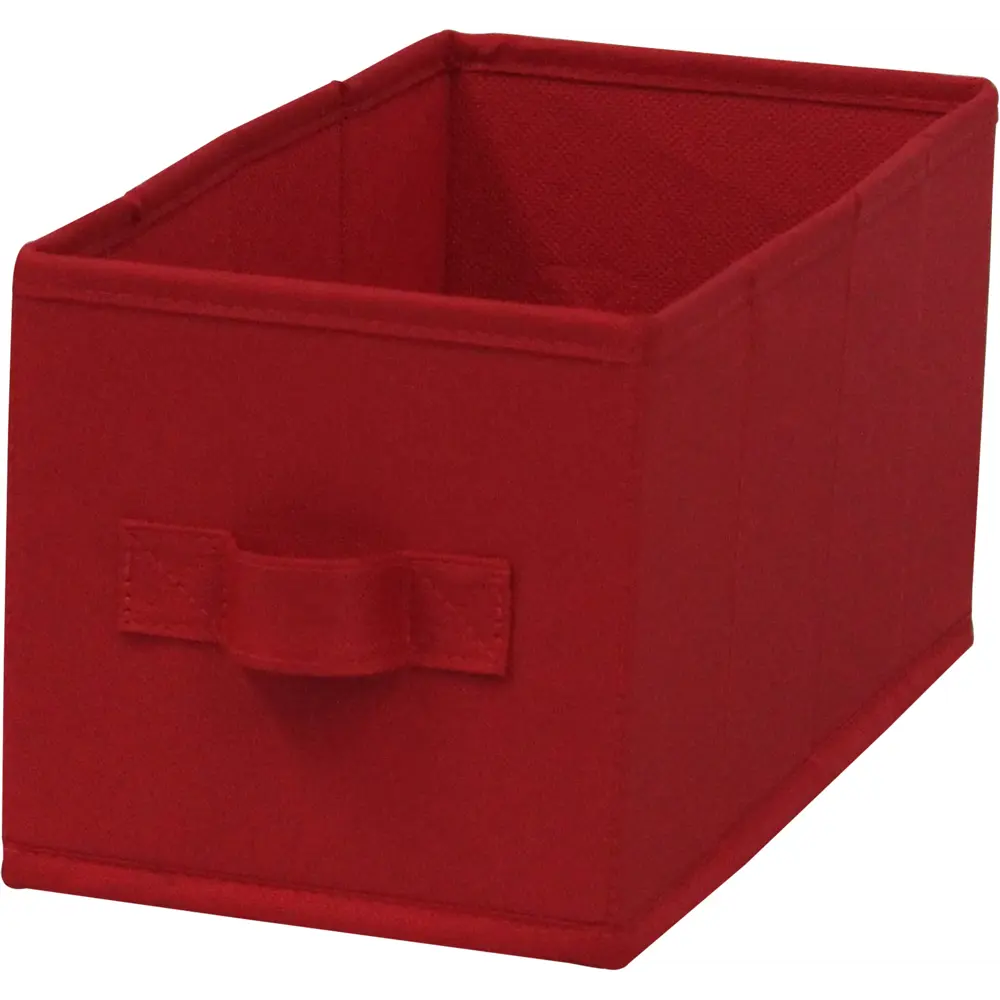 Короб Spaceo KUB Carmen 15x31x15 см 6.9 л полиэстер цвет красный STLM-2055631 - Вид №2