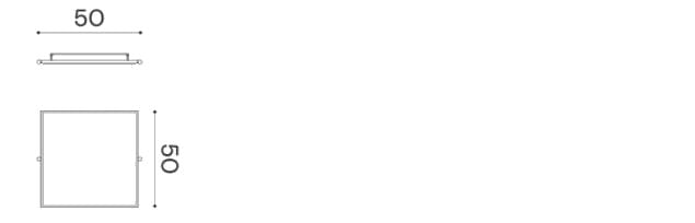 Квадратное наклонное зеркало с рамкой Ex.T Nouveau ARCH-00040516 - Вид №1