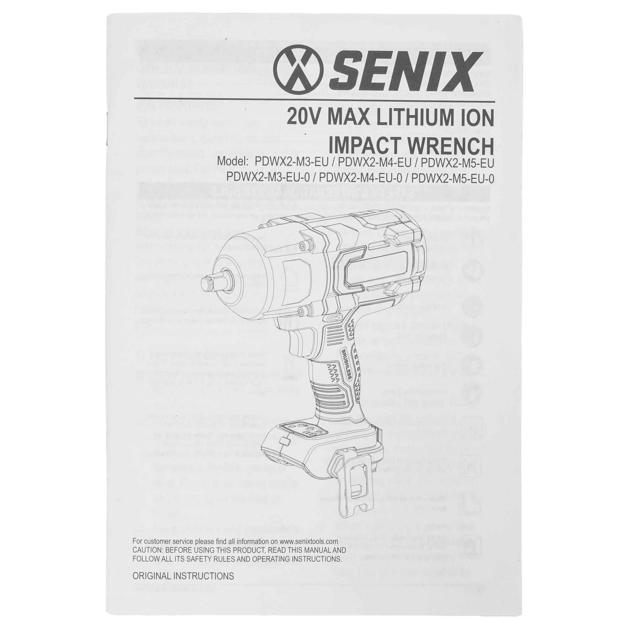 Гайковерт SENIX PDWX2-M3-EU 20 Volt Max X2  , Без ЗУ, Без АКБ 9067923 STDN-0101406 - Вид №5