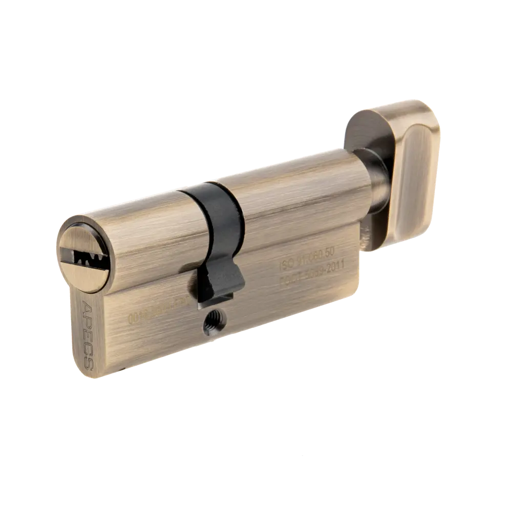 Цилиндровый механизм APECS Pro с защитой от взлома, ключ-вертушка бронза 84168044 SM STLM-0046659