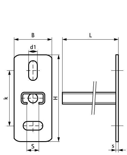6607120 BIS RapidRail® Консоли стеновые из нерж. стали монтаж к стене или перекрытию walraven  - Вид №1