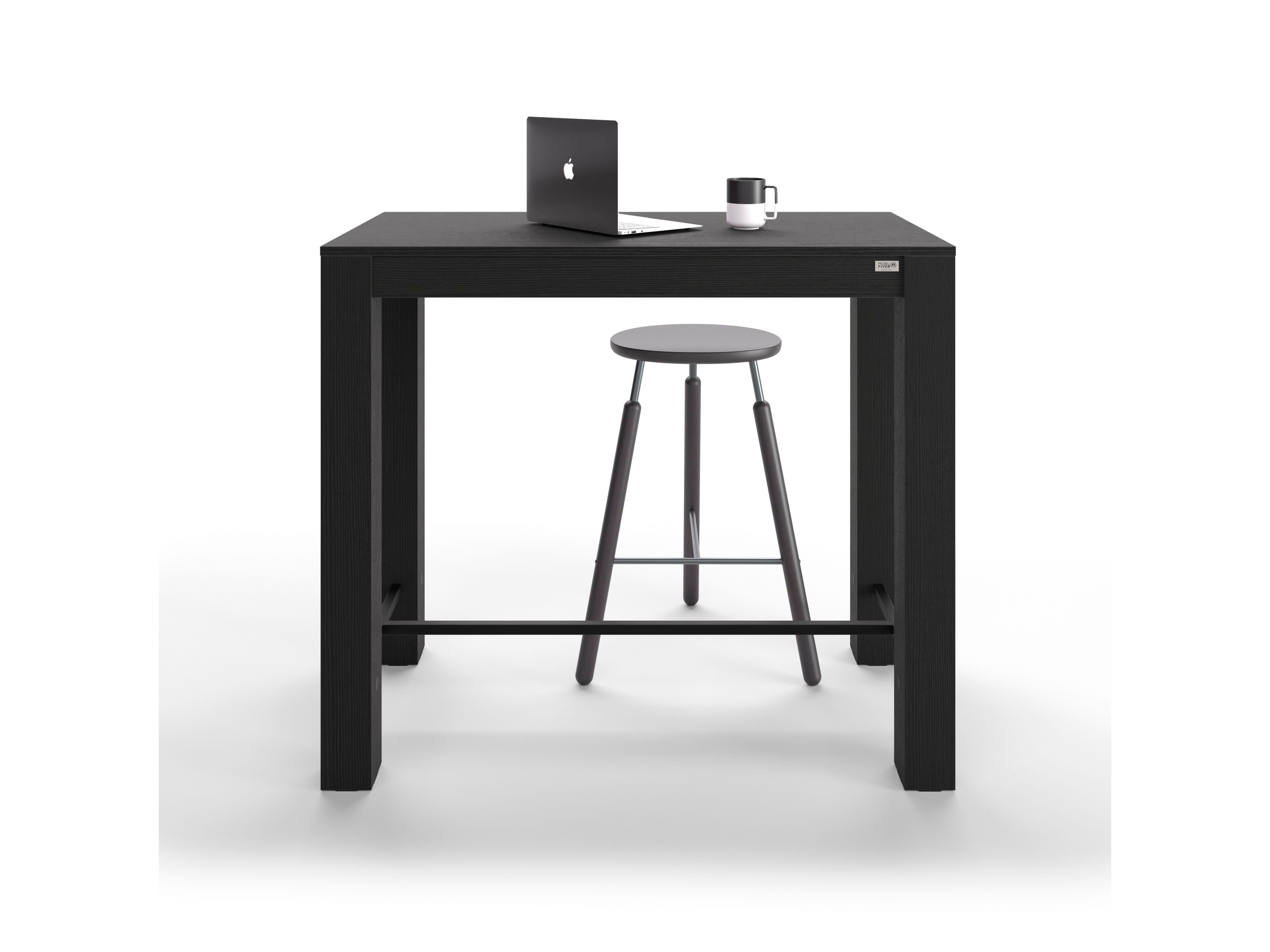 Высокий прямоугольный стол из черного ясеня Mobili Fiver Rachele ARCH-00112264 - Вид №1